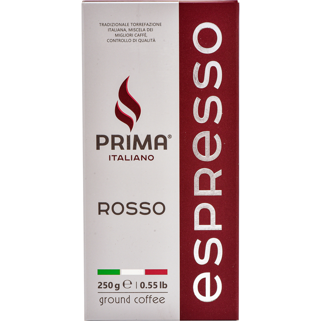 Кава мелена смажена Prima Italiano Espresso Rosso 250 г